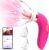 Vibration für Frauen Dildo Vibrator Sex Spielzeug für Paare Klitoris Lecken Sauger mit APP, Sexspielzeug Vibratorensets für Frauen Sex Stimulation mit 8 Saugen 5 Zungemodi Sex Spielzeug für die Frau