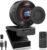 Angetube AI-Tracking 60FPS Webcam 2K, 1080P PC Kamera mit Fernbedienung, Stereo Mikrofonen, 8X Digitalzoom, Magnet Kameraabdeckung, TOF-Autofokus, USB3.0 Streaming Webcam, für Zoom, Teams, OBS und Mac